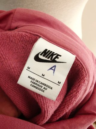 Sudadera Nike corta con capucha rosa Talla M