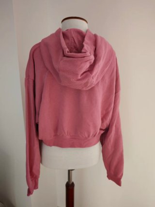 Sudadera Nike corta con capucha rosa Talla M