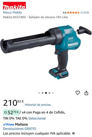 Selladora de Silicona Makita DCG180Z LXT