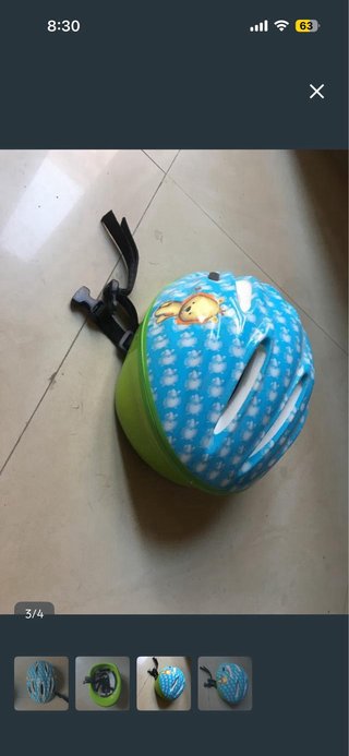 Casco infantil talla XS azul