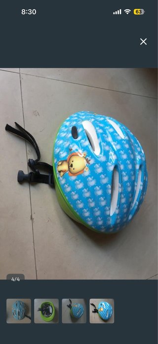 Casco infantil talla XS azul
