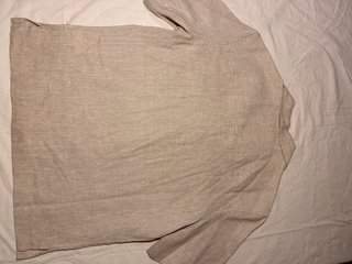 Camisa Zara 100% Linho Bege