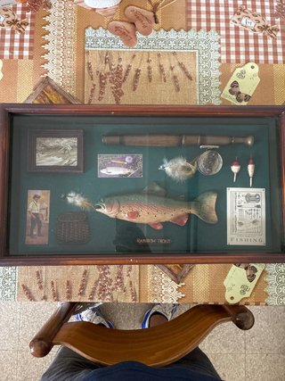 Quadro Pesca Trota Arcobaleno