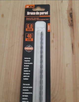 Broca de pared 6.0 mm x 40 cm