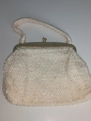 Bolso de mano antiguo rocallas años 60