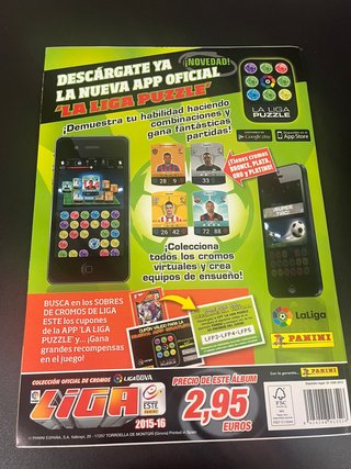 Álbum Liga Este 2015-16 Panini