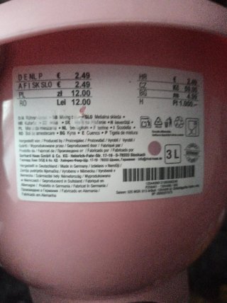 Bol mezclador rosa