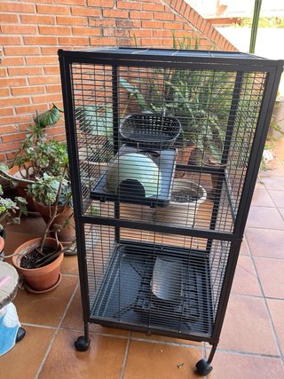Jaula para roedores, hurones, pájaros