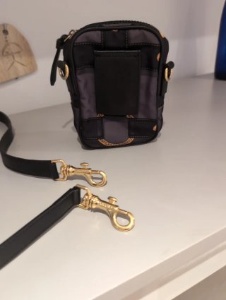 Mini Riñonera Versace Medusa Dorada Gris