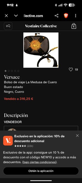 Mini Riñonera Versace Medusa Dorada Gris