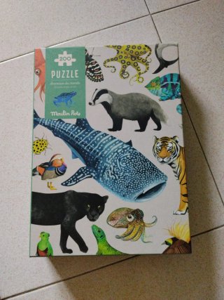 Puzzle 200 piezas animales Moulin Roty