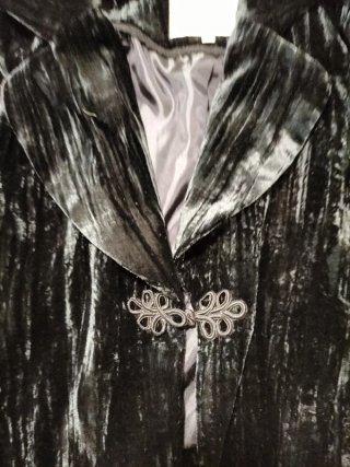 Chaqueta Torera Terciopelo FRANS Negra Talla Única