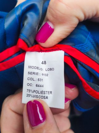 Traje chaqueta azul