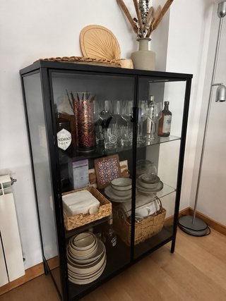 Vitrina Rudista Ikea Negra