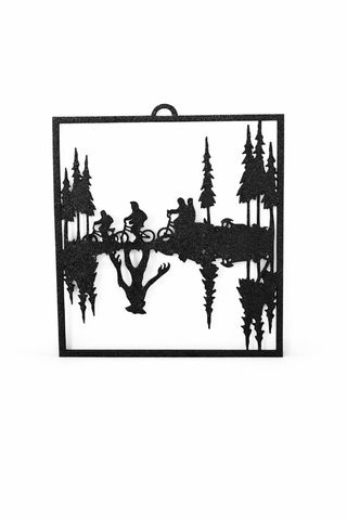 Set 3 Quadretti Stranger Things Metallo Nero