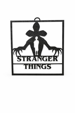 Set 3 Quadretti Stranger Things Metallo Nero