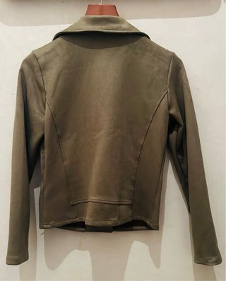 Chaqueta Biker Verde Oliva Talla S