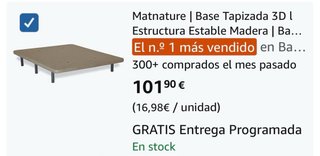 Base tapizada 135x190 cm