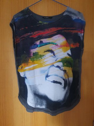 Camiseta Desigual Talla S Estampada