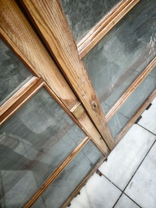 Puertas Vitrina Madera Cristal 120x120