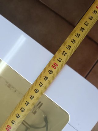 Vetrina multiuso trasparente e bianca