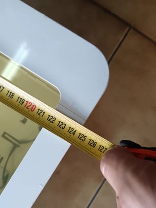 Vetrina multiuso trasparente e bianca