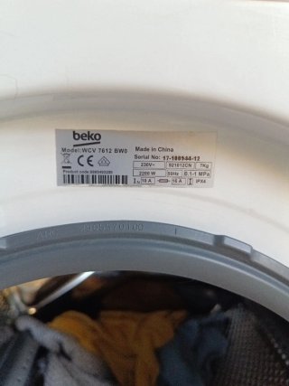 Cristal puerta lavadora Beko repuesto