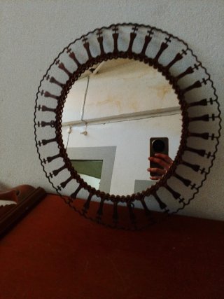 Espejo vintage cobre/latón