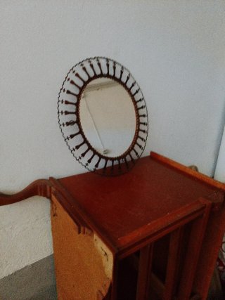 Espejo vintage cobre/latón
