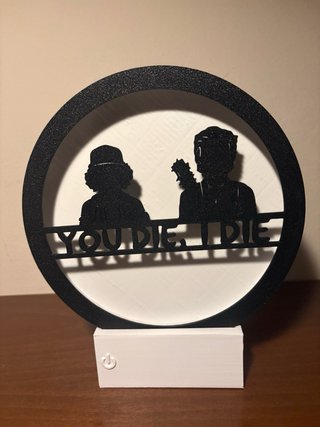Lampada LED Stranger Things Silhouette