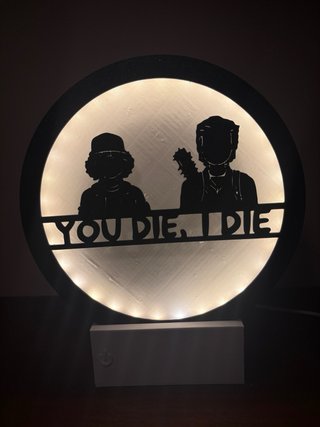 Lampada LED Stranger Things Silhouette