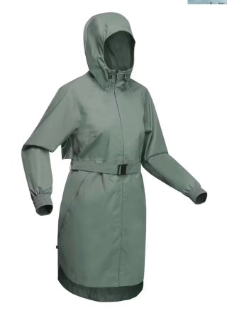 Chubasquero / Impermeable verde oliva Decathlon