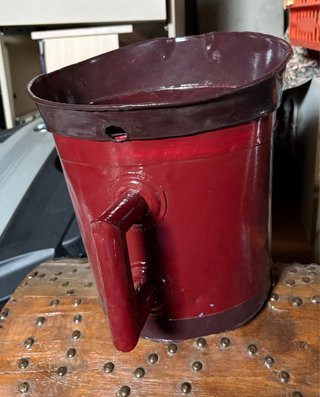 Cubo Lechera Vintage Pintado a Mano
