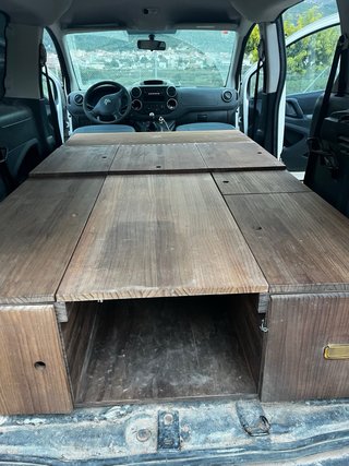 Kit camper furgoneta madera