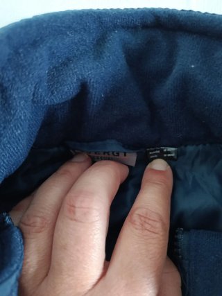 Chaleco acolchado azul talla L