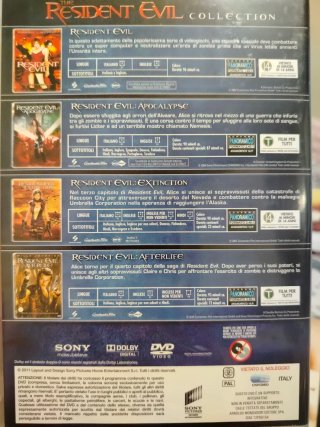 Cofanetto 4 DVD Resident Evil Collection