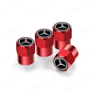 Tapones Mercedes Benz rojos válvulas neumáticos