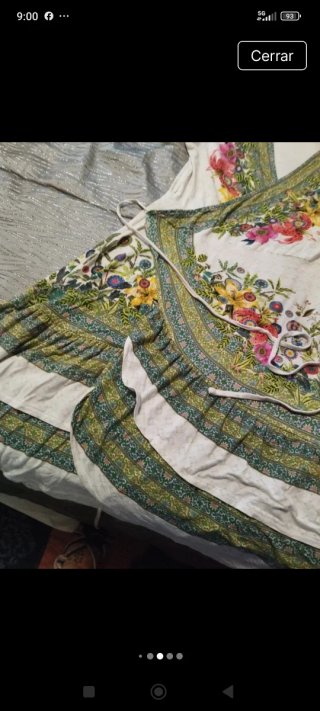 Vestido desigual floral talla única