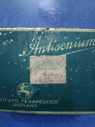 Caja Metálica Farmacéutica Antisemium 1930