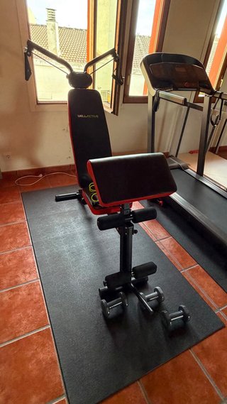 Cinta de correr Domyos y maquina de remo