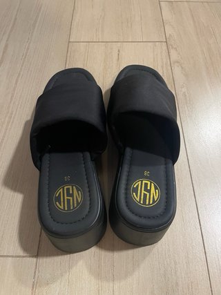 Sandalias plataforma negras talla 38