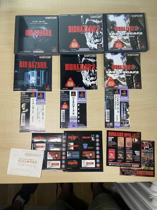 Pack Biohazard 1, 2, 3 PS1 Japonés
