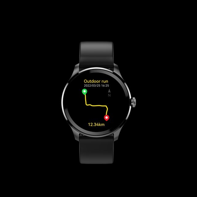 Reloj inteligente con GPS Leotec Simma negro
