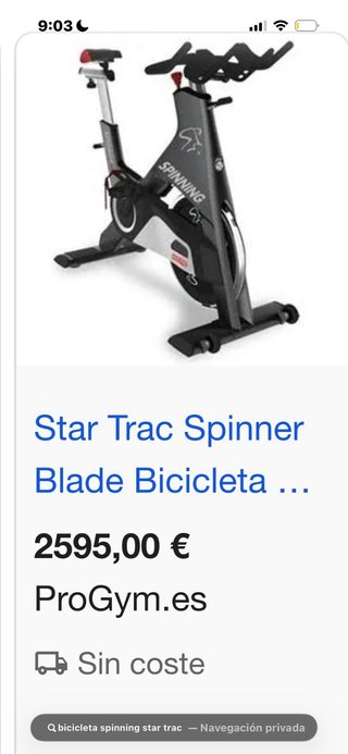 Bicicleta Spinning Star Trac