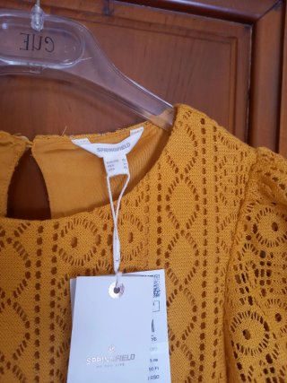 Vestido amarillo Springfield talla M