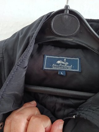 Chaqueta militar negra hombre Talla L