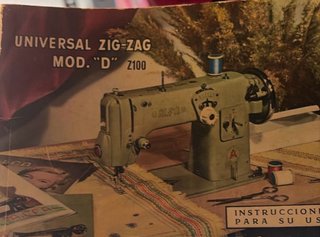 Máquina de coser Alfa Universal Zig-Zag Mod. D
