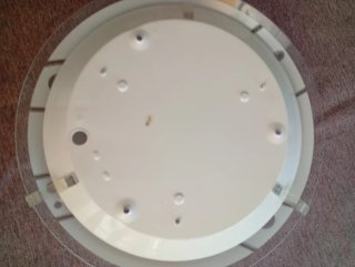 Lámpara de techo cristal y plástico