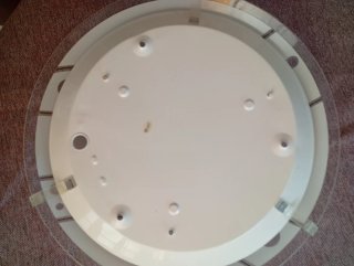 Lámpara de techo cristal y plástico