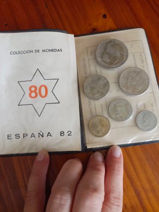 Colección monedas antiguas España 1870